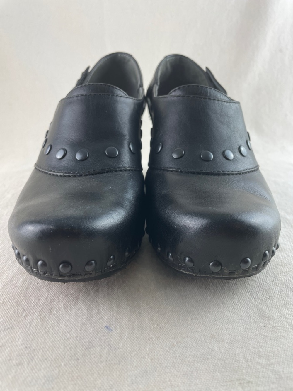 Dansko Black Studded Leather Mary Jane Heels Size 7.5 (38) - Picture 3 of 10